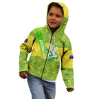 Australian Diamonds Netball Kid Hoodie Indigenous Aboriginal Art Style Dot Pattern Graphics