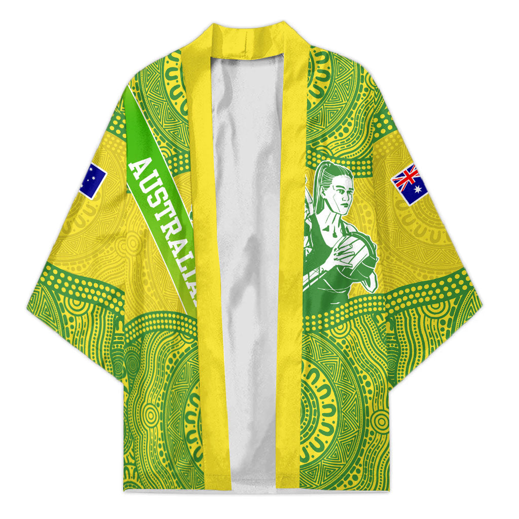 Australian Diamonds Netball Kimono Indigenous Aboriginal Art Style Dot Pattern Graphics