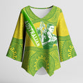 Australian Diamonds Netball Kimono Sleeve Blouse Indigenous Aboriginal Art Style Dot Pattern Graphics