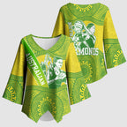 Australian Diamonds Netball Kimono Sleeve Blouse Indigenous Aboriginal Art Style Dot Pattern Graphics