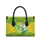 Australian Diamonds Netball Leather Bag Indigenous Aboriginal Art Style Dot Pattern Graphics