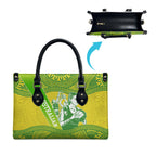 Australian Diamonds Netball Leather Bag Indigenous Aboriginal Art Style Dot Pattern Graphics