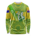 Australian Diamonds Netball Long Sleeve Shirt Indigenous Aboriginal Art Style Dot Pattern Graphics