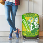 Australian Diamonds Netball Luggage Cover Indigenous Aboriginal Art Style Dot Pattern Graphics