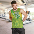 Australian Diamonds Netball Men Tank Top Indigenous Aboriginal Art Style Dot Pattern Graphics