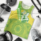 Australian Diamonds Netball Men Tank Top Indigenous Aboriginal Art Style Dot Pattern Graphics