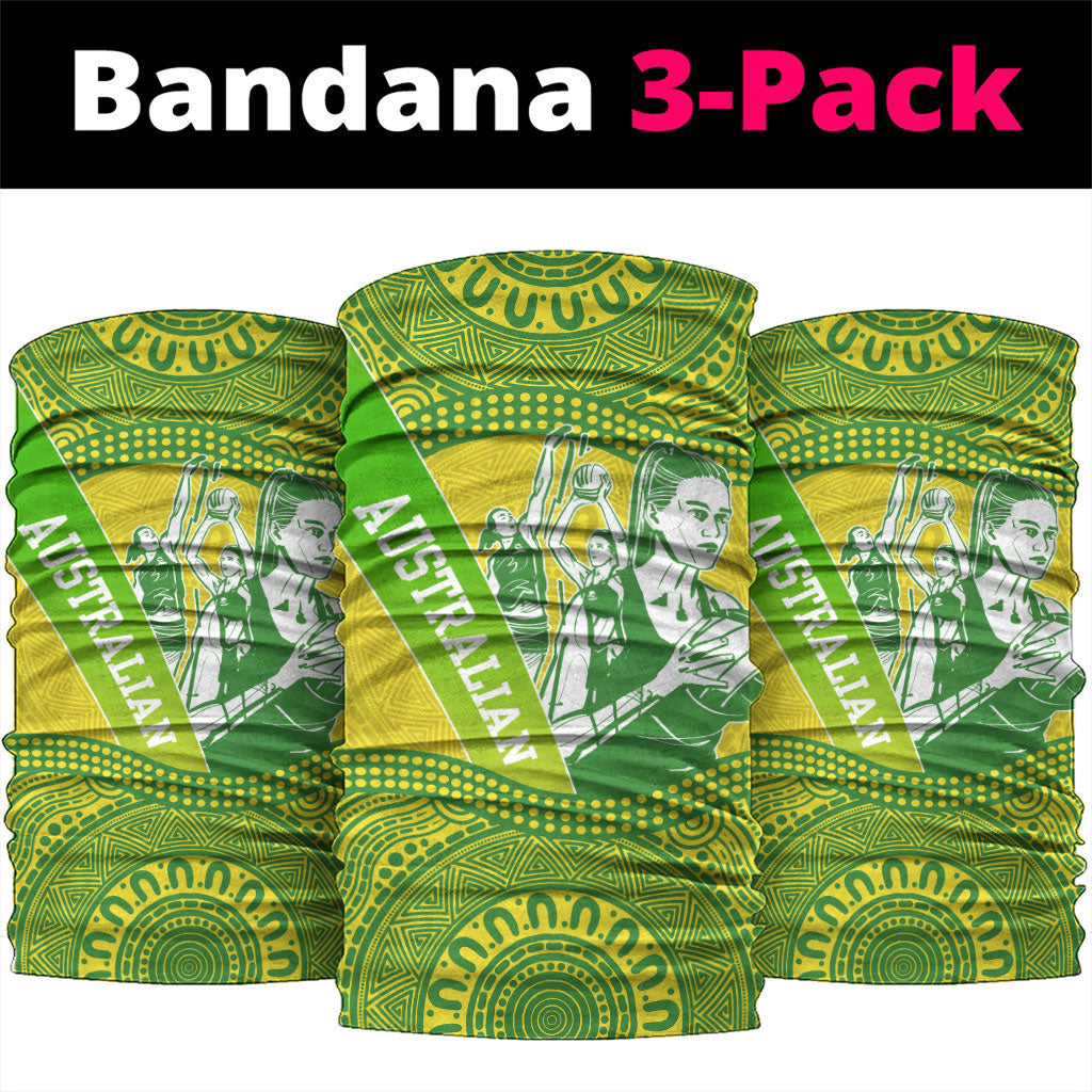 Australian Diamonds Netball Neck Gaiter Indigenous Aboriginal Art Style Dot Pattern Graphics