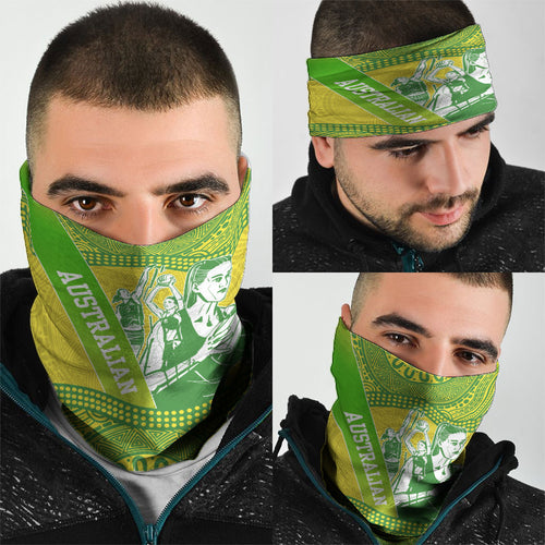 Australian Diamonds Netball Neck Gaiter Indigenous Aboriginal Art Style Dot Pattern Graphics