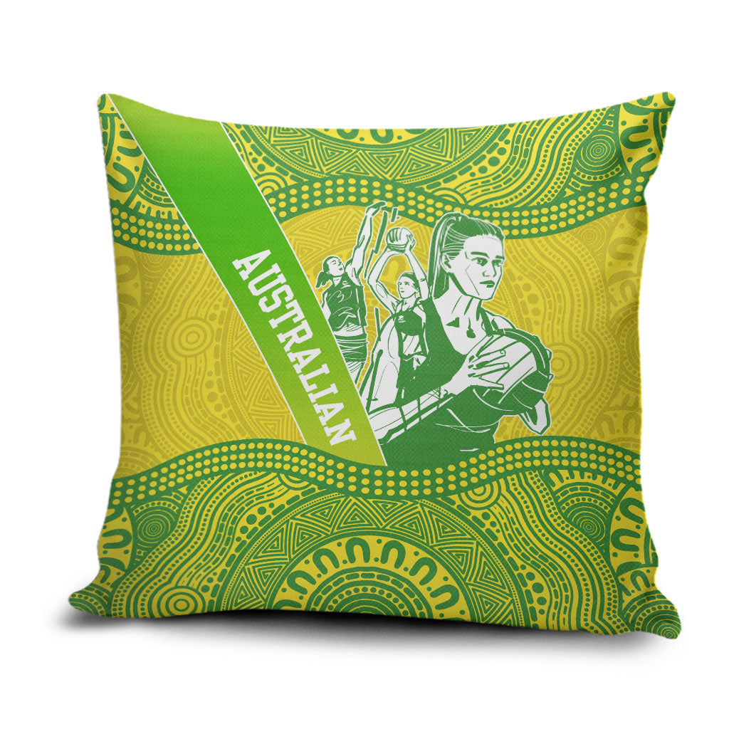 Australian Diamonds Netball Pillow Cover Indigenous Aboriginal Art Style Dot Pattern Graphics