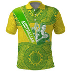 Australian Diamonds Netball Polo Shirt Indigenous Aboriginal Art Style Dot Pattern Graphics