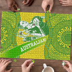 Australian Diamonds Netball Puzzle Indigenous Aboriginal Art Style Dot Pattern Graphics