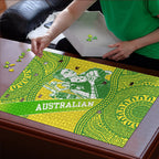 Australian Diamonds Netball Puzzle Indigenous Aboriginal Art Style Dot Pattern Graphics