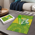 Australian Diamonds Netball Puzzle Indigenous Aboriginal Art Style Dot Pattern Graphics