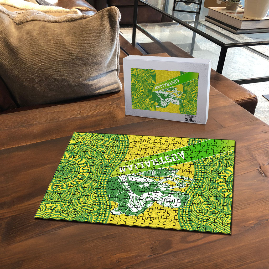 Australian Diamonds Netball Puzzle Indigenous Aboriginal Art Style Dot Pattern Graphics