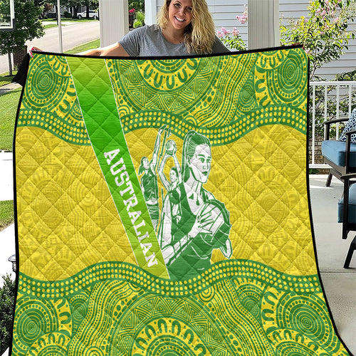 Australian Diamonds Netball Quilt Indigenous Aboriginal Art Style Dot Pattern Graphics