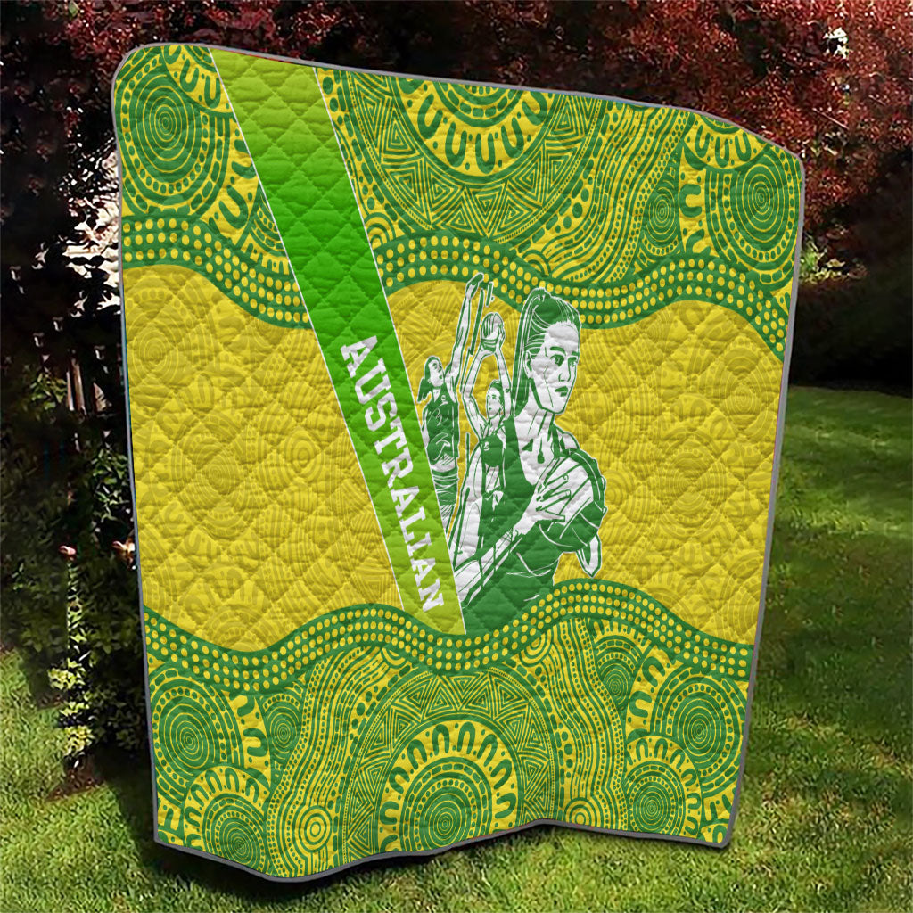 Australian Diamonds Netball Quilt Indigenous Aboriginal Art Style Dot Pattern Graphics