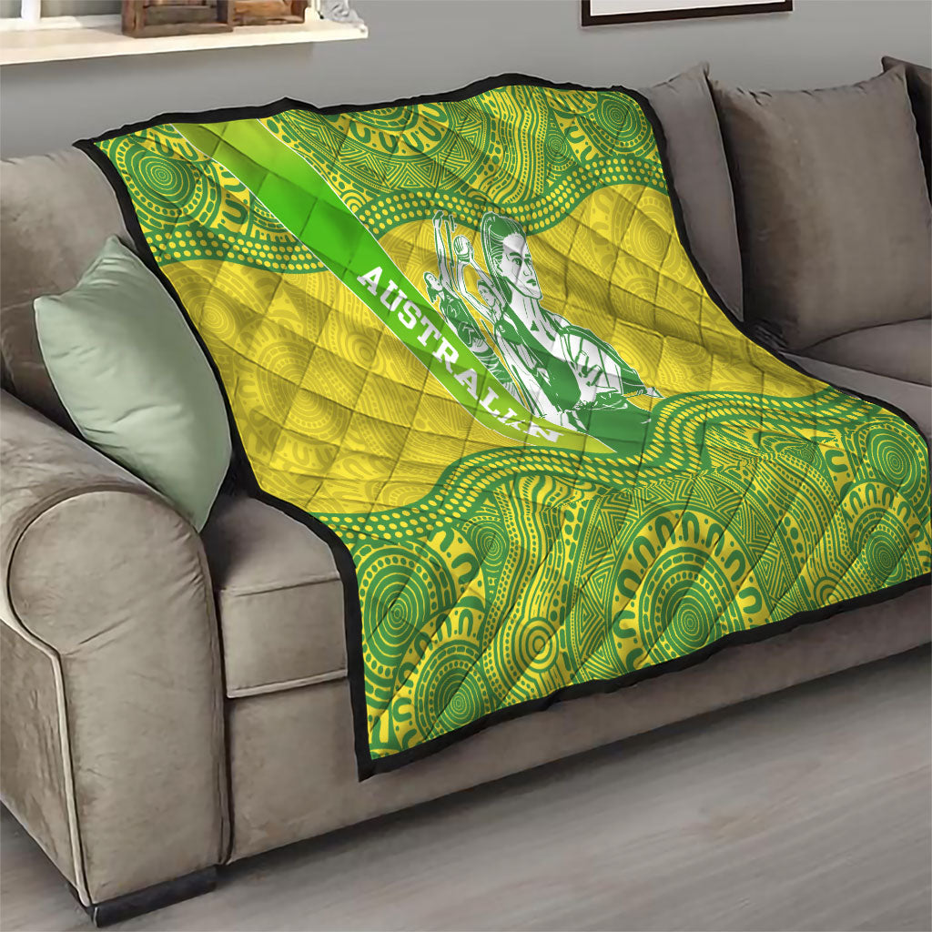 Australian Diamonds Netball Quilt Indigenous Aboriginal Art Style Dot Pattern Graphics