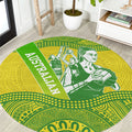 Australian Diamonds Netball Round Carpet Indigenous Aboriginal Art Style Dot Pattern Graphics