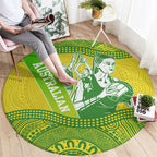 Australian Diamonds Netball Round Carpet Indigenous Aboriginal Art Style Dot Pattern Graphics