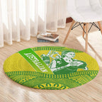 Australian Diamonds Netball Round Carpet Indigenous Aboriginal Art Style Dot Pattern Graphics