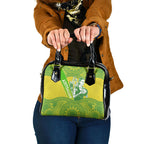 Australian Diamonds Netball Shoulder Handbag Indigenous Aboriginal Art Style Dot Pattern Graphics