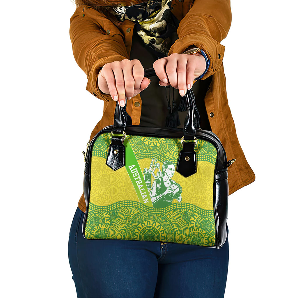 Australian Diamonds Netball Shoulder Handbag Indigenous Aboriginal Art Style Dot Pattern Graphics