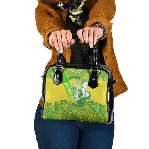 Australian Diamonds Netball Shoulder Handbag Indigenous Aboriginal Art Style Dot Pattern Graphics