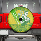 Australian Diamonds Netball Spare Tire Cover Indigenous Aboriginal Art Style Dot Pattern Graphics