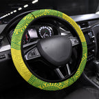 Australian Diamonds Netball Steering Wheel Cover Indigenous Aboriginal Art Style Dot Pattern Graphics