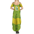 Australian Diamonds Netball Summer Maxi Dress Indigenous Aboriginal Art Style Dot Pattern Graphics