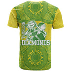 Australian Diamonds Netball T Shirt Indigenous Aboriginal Art Style Dot Pattern Graphics