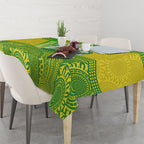 Australian Diamonds Netball Tablecloth Indigenous Aboriginal Art Style Dot Pattern Graphics