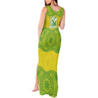 Australian Diamonds Netball Tank Maxi Dress Indigenous Aboriginal Art Style Dot Pattern Graphics