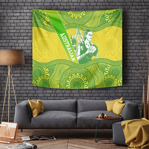 Australian Diamonds Netball Tapestry Indigenous Aboriginal Art Style Dot Pattern Graphics