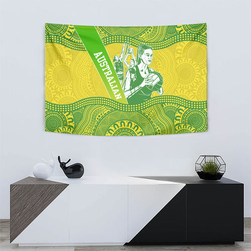 Australian Diamonds Netball Tapestry Indigenous Aboriginal Art Style Dot Pattern Graphics