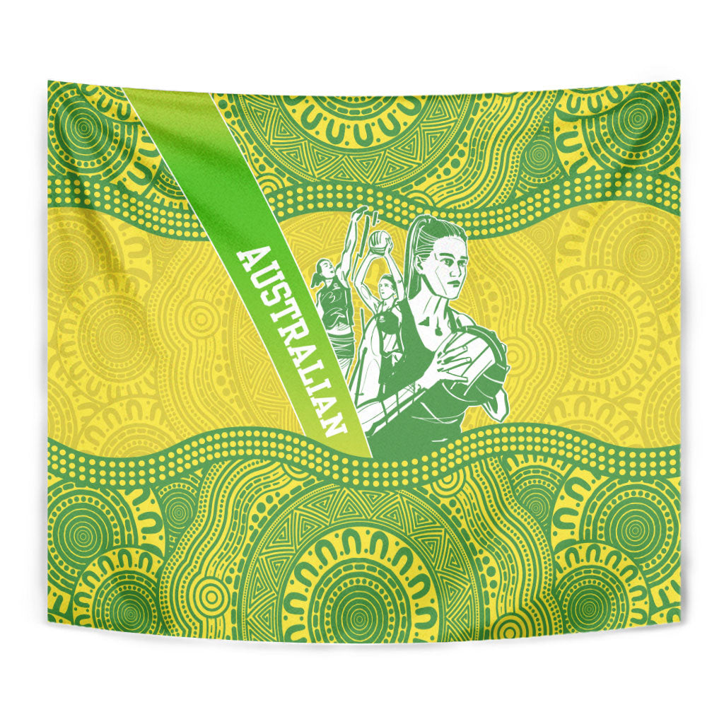 Australian Diamonds Netball Tapestry Indigenous Aboriginal Art Style Dot Pattern Graphics