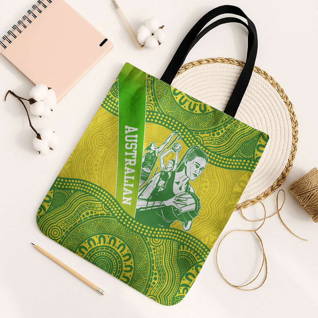 Australian Diamonds Netball Tote Bag Indigenous Aboriginal Art Style Dot Pattern Graphics