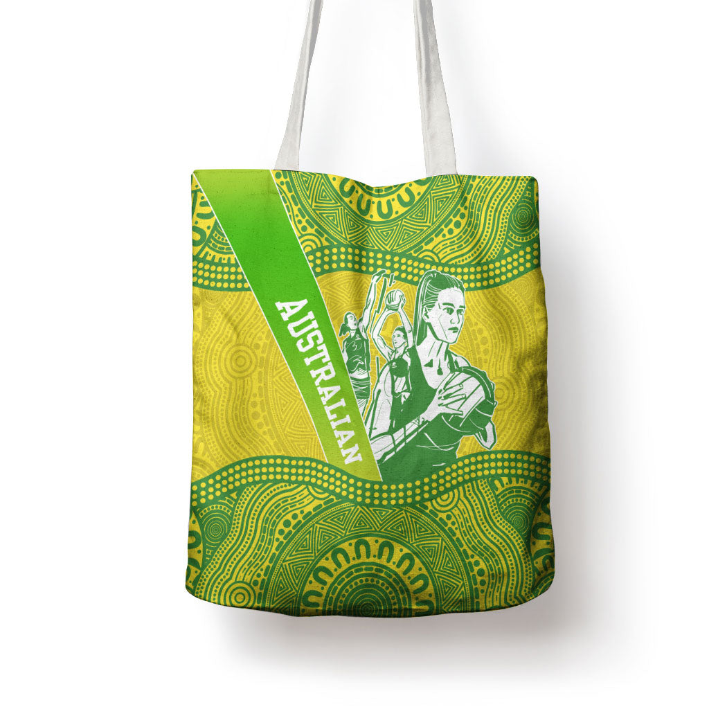 Australian Diamonds Netball Tote Bag Indigenous Aboriginal Art Style Dot Pattern Graphics