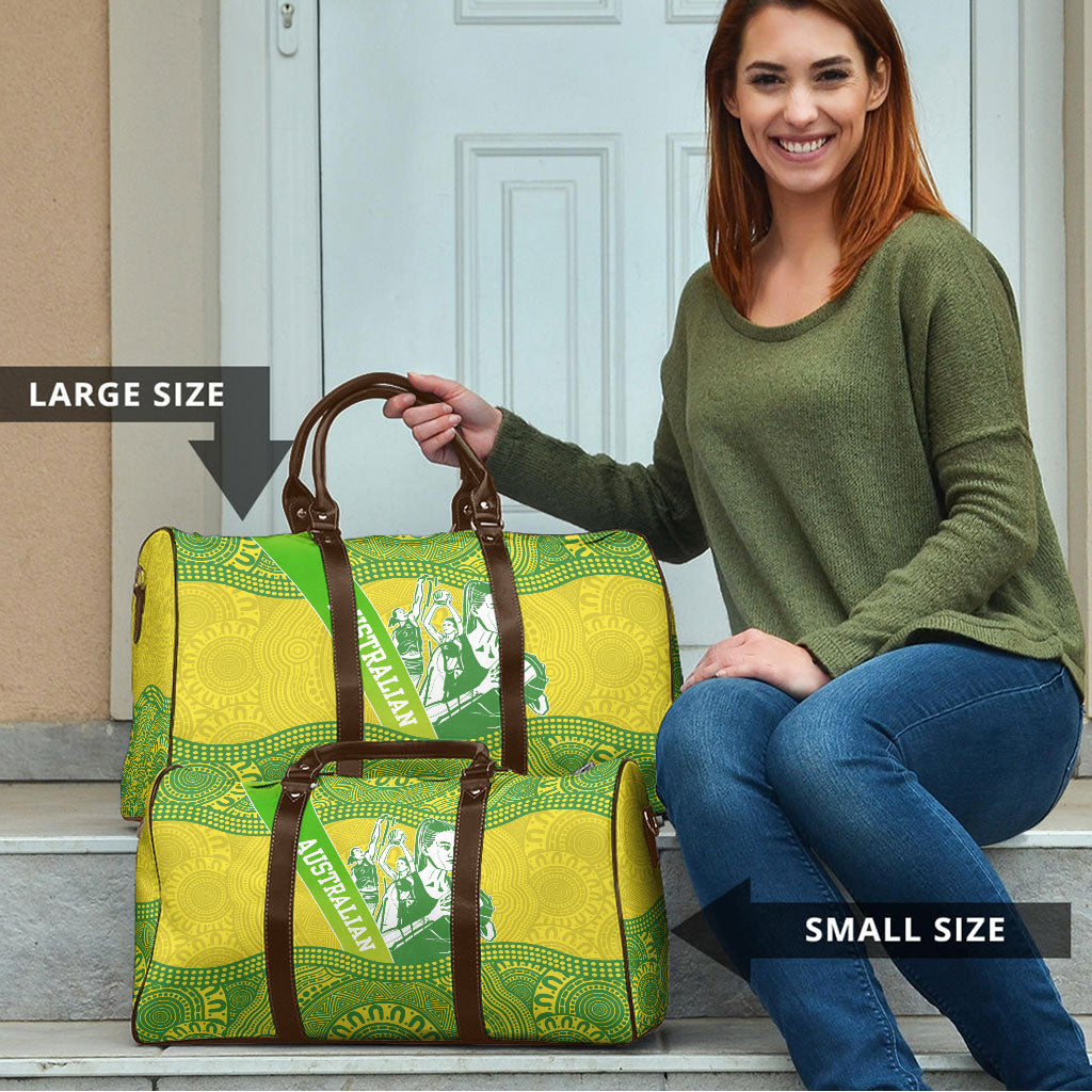 Australian Diamonds Netball Travel Bag Indigenous Aboriginal Art Style Dot Pattern Graphics