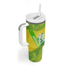 Australian Diamonds Netball Tumbler With Handle Indigenous Aboriginal Art Style Dot Pattern Graphics