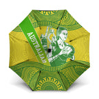 Australian Diamonds Netball Umbrella Indigenous Aboriginal Art Style Dot Pattern Graphics