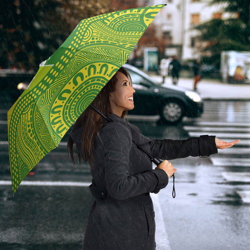 Australian Diamonds Netball Umbrella Indigenous Aboriginal Art Style Dot Pattern Graphics