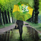 Australian Diamonds Netball Umbrella Indigenous Aboriginal Art Style Dot Pattern Graphics