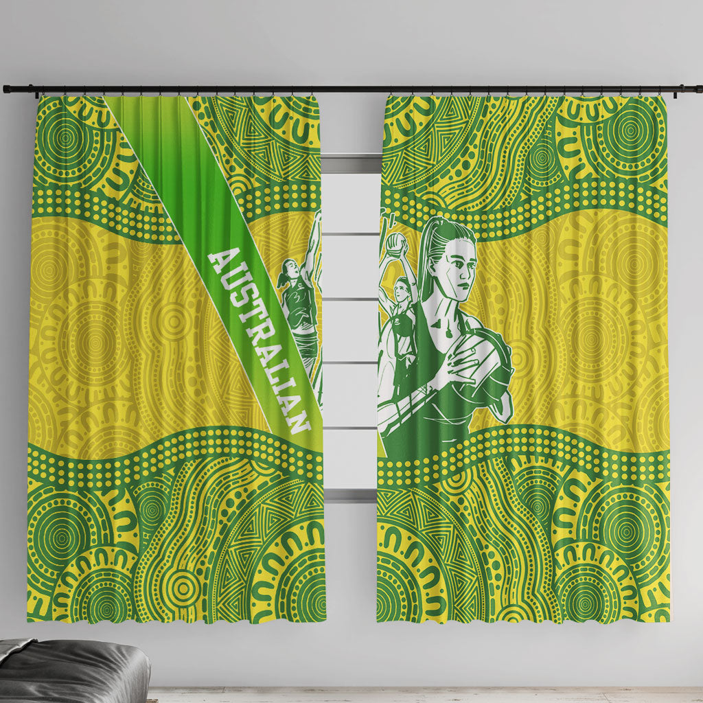 Australian Diamonds Netball Window Curtain Indigenous Aboriginal Art Style Dot Pattern Graphics