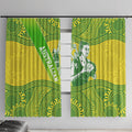 Australian Diamonds Netball Window Curtain Indigenous Aboriginal Art Style Dot Pattern Graphics