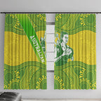 Australian Diamonds Netball Window Curtain Indigenous Aboriginal Art Style Dot Pattern Graphics