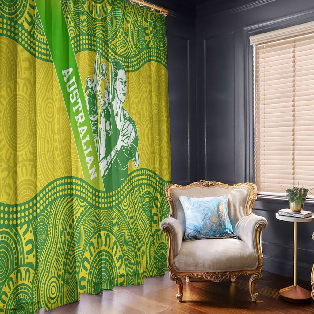Australian Diamonds Netball Window Curtain Indigenous Aboriginal Art Style Dot Pattern Graphics