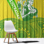 Australian Diamonds Netball Window Curtain Indigenous Aboriginal Art Style Dot Pattern Graphics