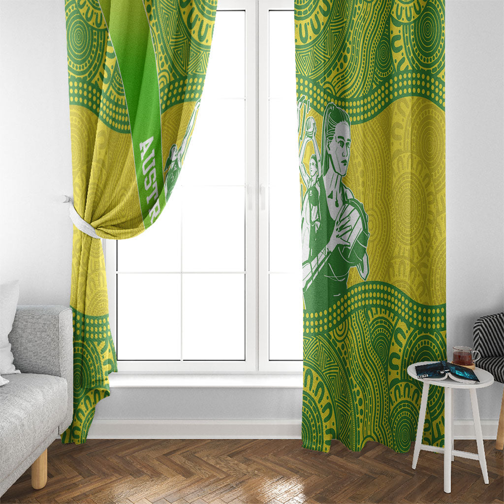 Australian Diamonds Netball Window Curtain Indigenous Aboriginal Art Style Dot Pattern Graphics