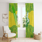 Australian Diamonds Netball Window Curtain Indigenous Aboriginal Art Style Dot Pattern Graphics